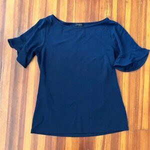 Ann Taylor Factory Ruffle Tee Top Size XS